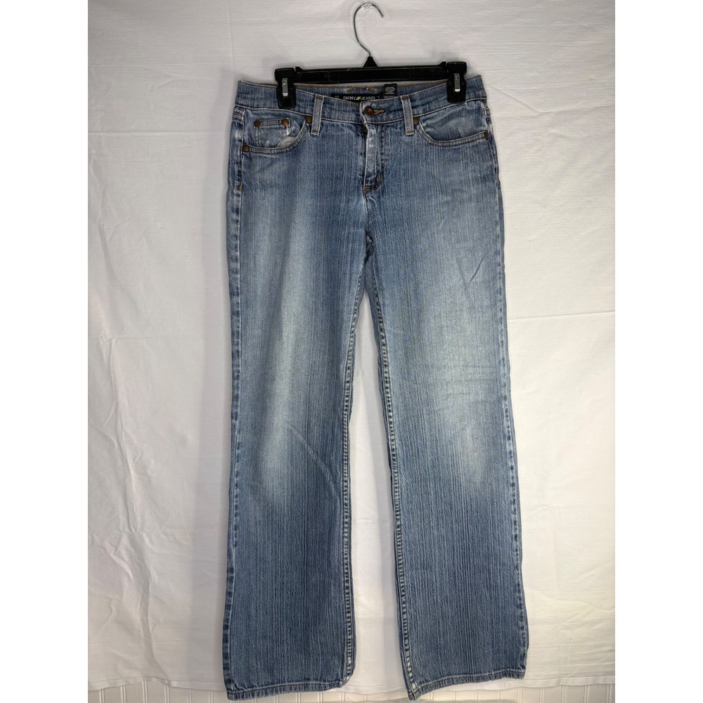 DKNY Jeans Ludlow Womens 6L Light Wash Straight Leg  Denim Blue Jeans 31 Inseam